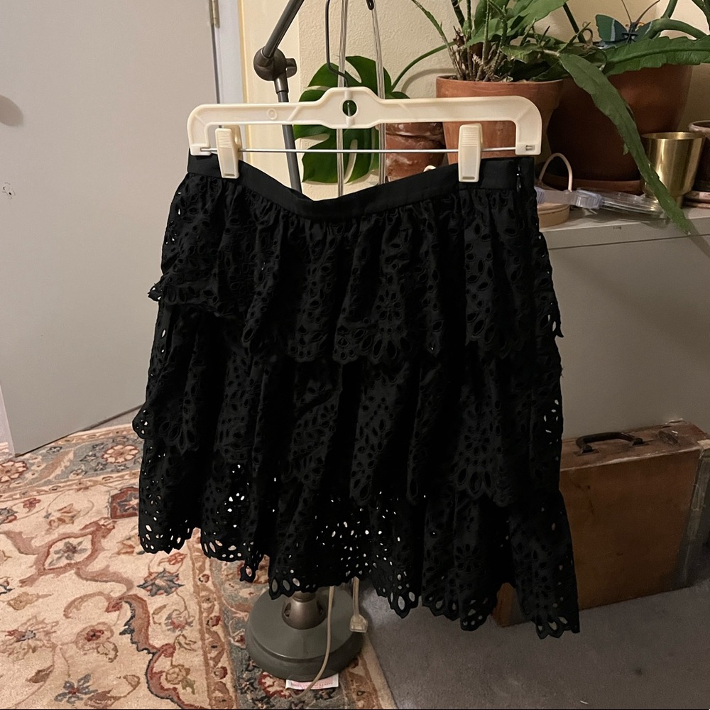 MK black ruffle skirt